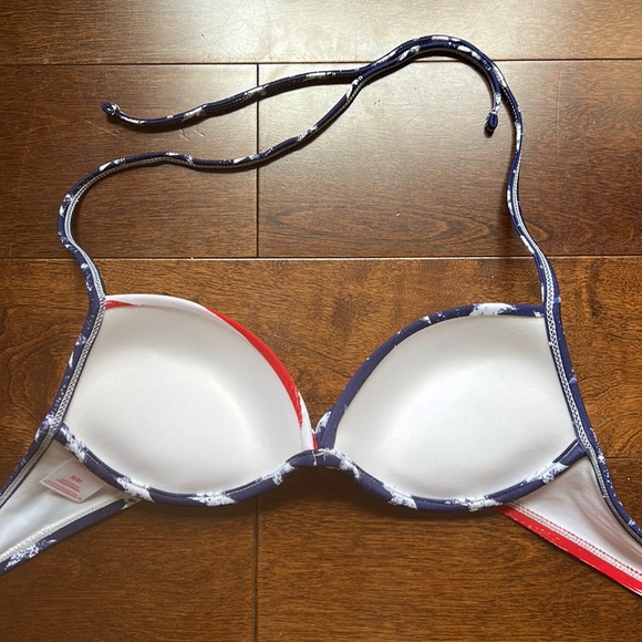 Stars and Stripes Push-up Bikini Top Women’s Red White and Blue - Picture 6 of 7
